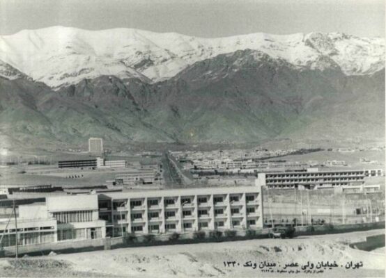 عکسی جالب از  ۶۳ سال قبل خیابان ولیعصر، میدان ونک